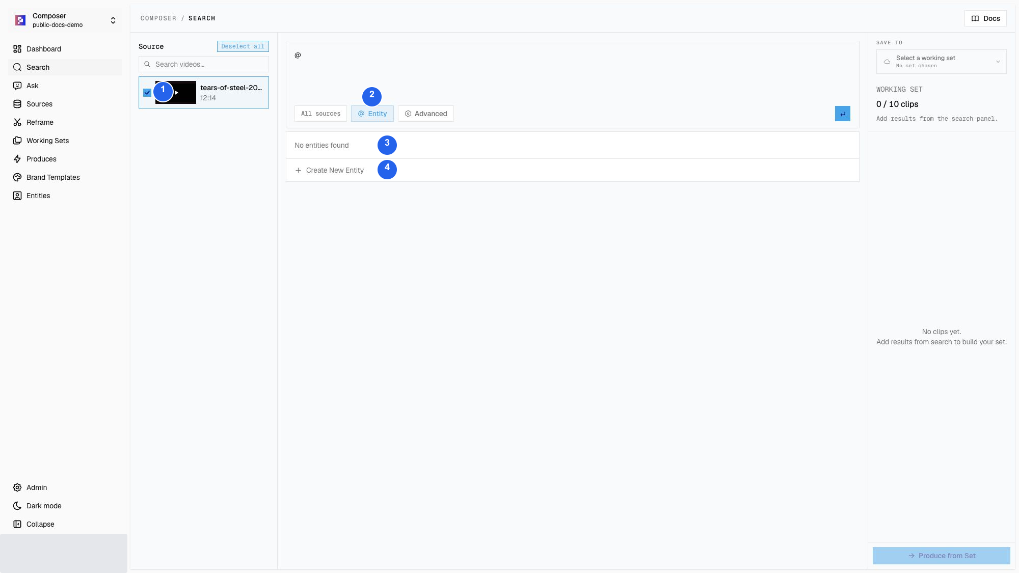 Entity Search while the public Celia record is still processing
